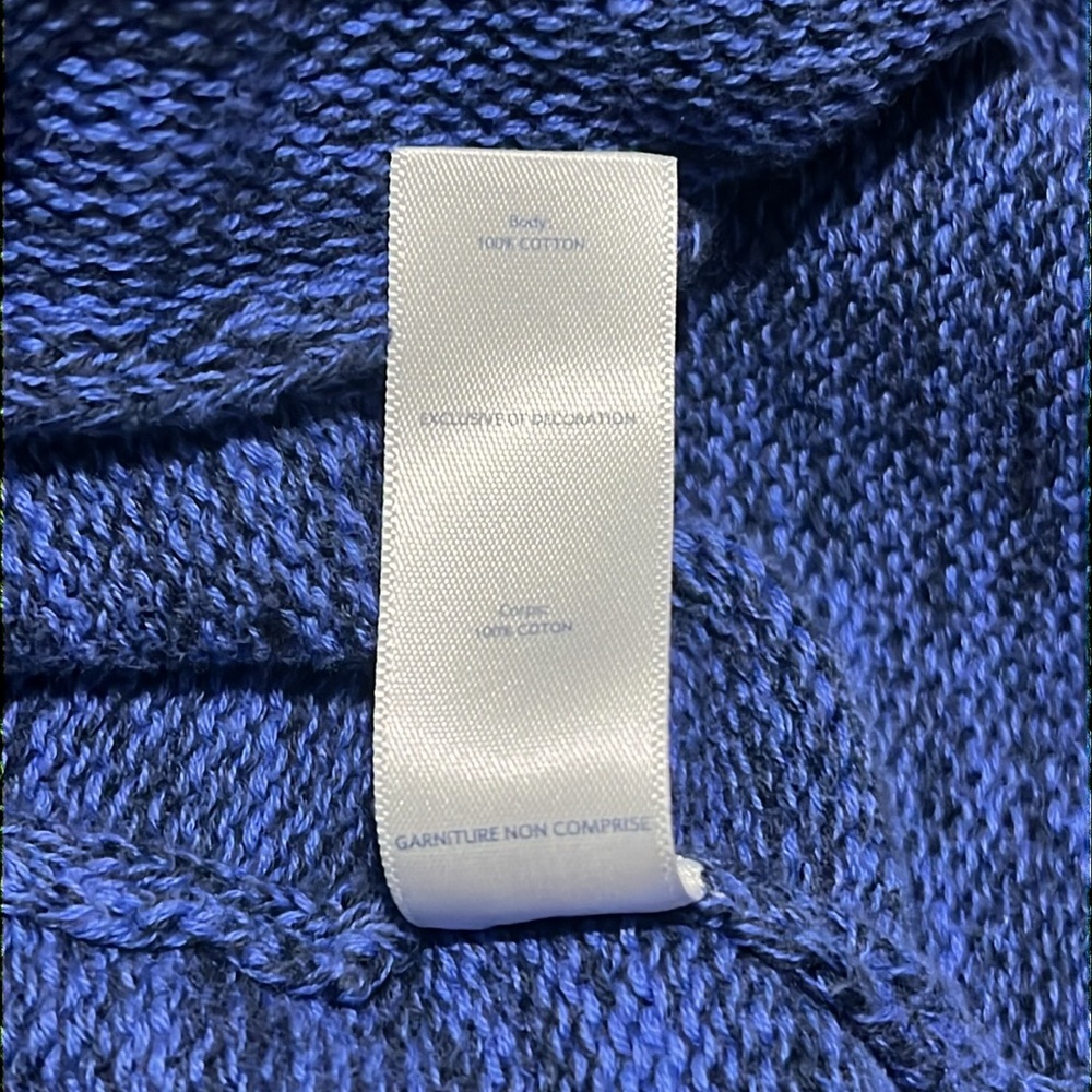 Ivivva Asymmetrical Knit Wrap Sweater - Blue Marl - Girl’s 14 (Women’s XS/S) - Picture 5 of 6